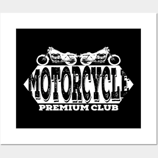 Motorcycle premium club Posters and Art